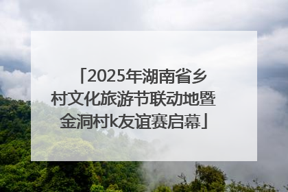2025年湖南省乡村文化旅游节联动地暨金洞村k友谊赛启幕