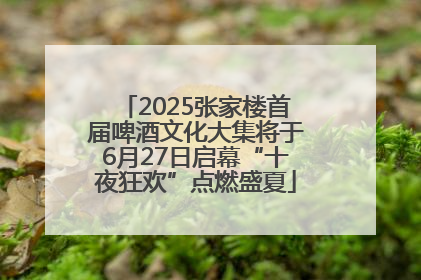 2025张家楼首届啤酒文化大集将于6月27日启幕“十夜狂欢”点燃盛夏