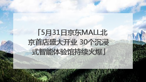 5月31日京东MALL北京首店盛大开业 30个沉浸式智能体验馆持续火爆