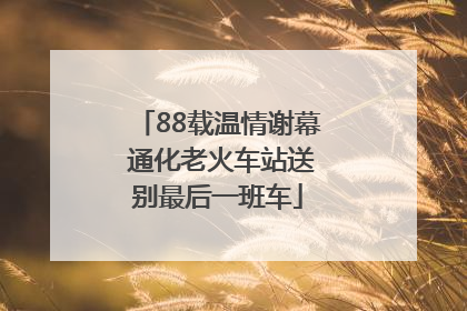 88载温情谢幕 通化老火车站送别最后一班车
